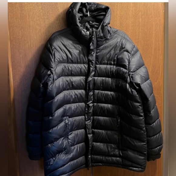 Eddie Bauer Jackets & Coats Mens Black Eddie Bauer Hooded Down Jacket Xxl Poshmark